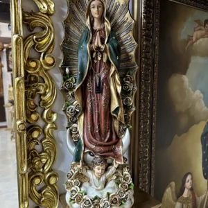Virgen de Guadalupe Rosas 60 cm