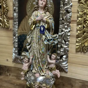 Virgen Inmaculada Concepción en Madera 60 cm
