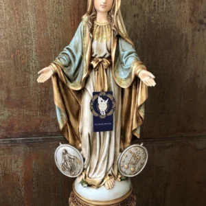 Virgen Milagrosa con medallas 60 cm